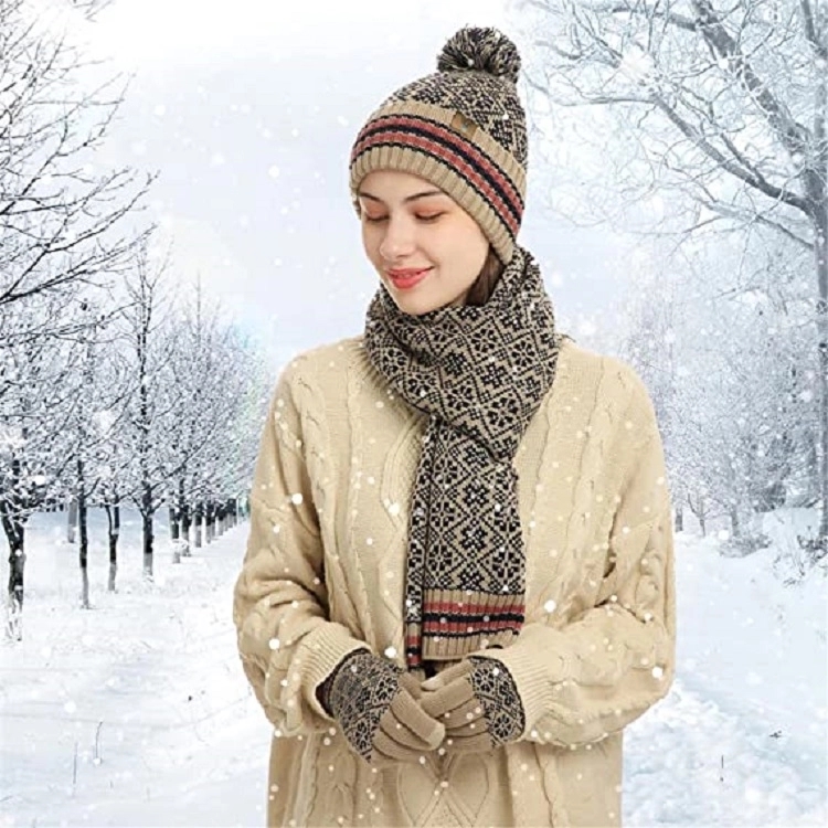Winter Hats Scarf Gloves 4