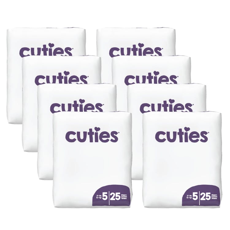 Cuties Diapers - Size 5 27+ lbs. 200 Diapers 1