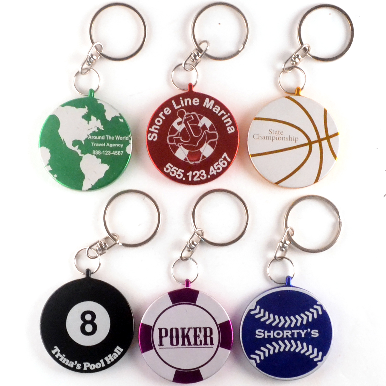 Round Key Chain 8