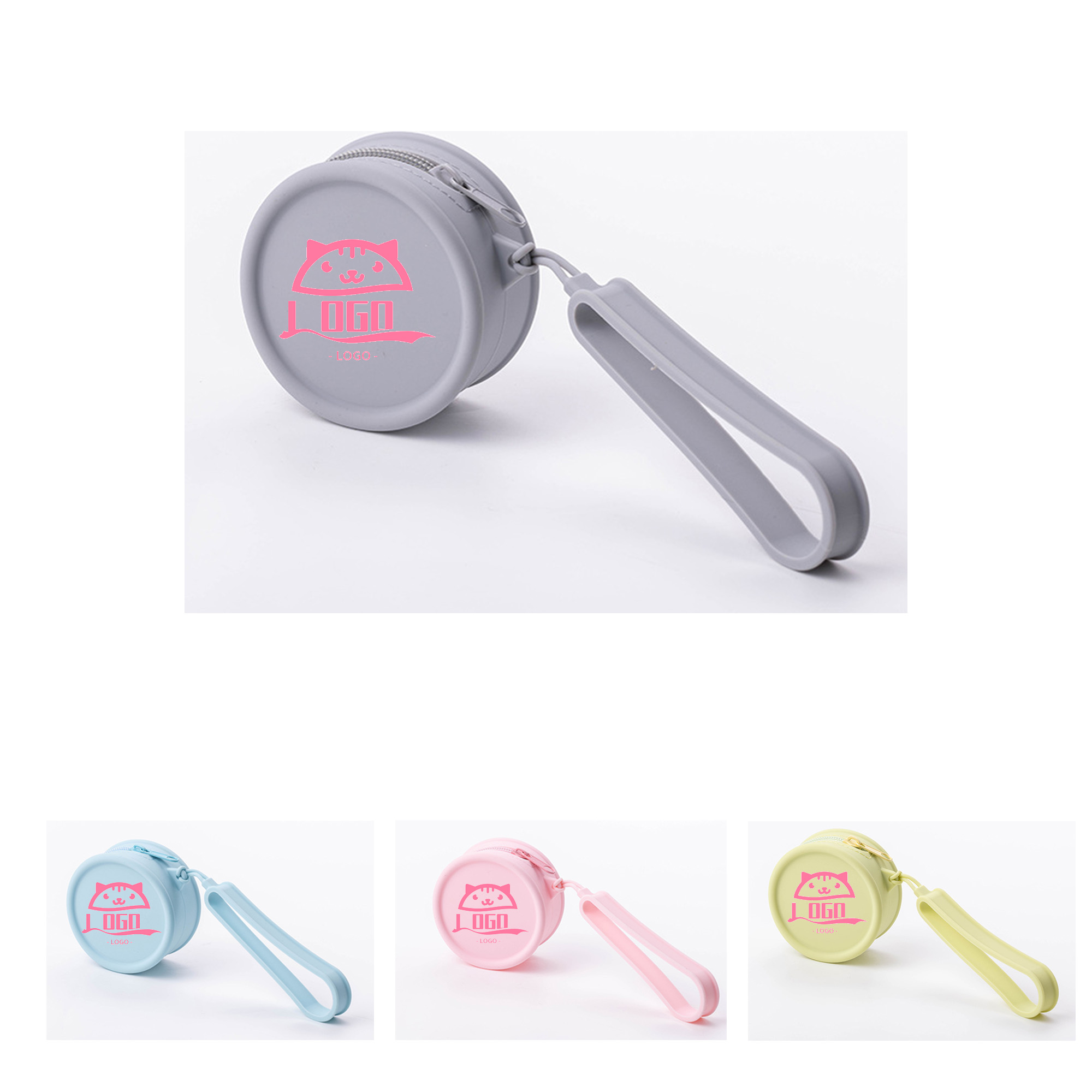 Small round silicone waterproof storage bag 2