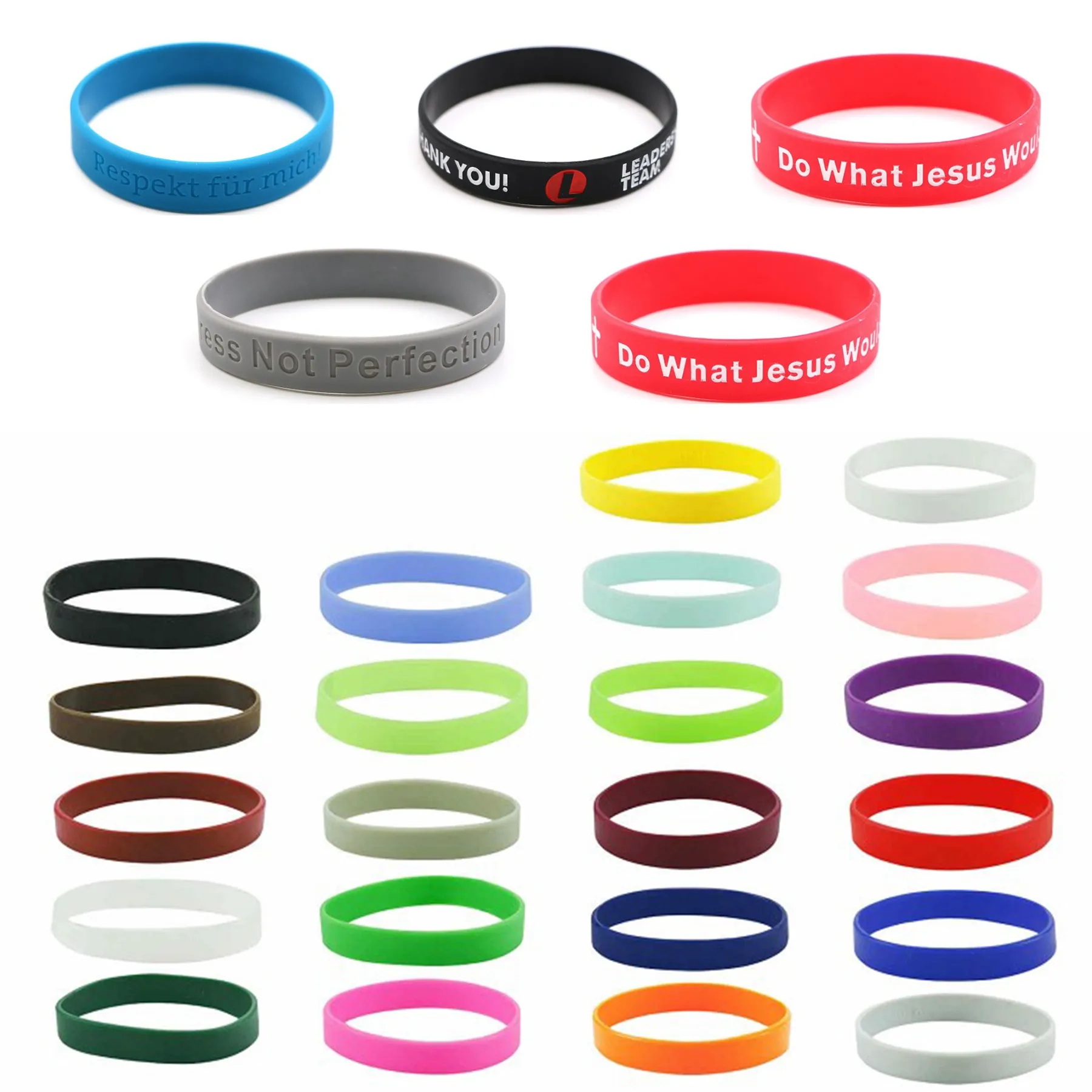 Custom Debossed Wristbands Bracelet MOQ100 3