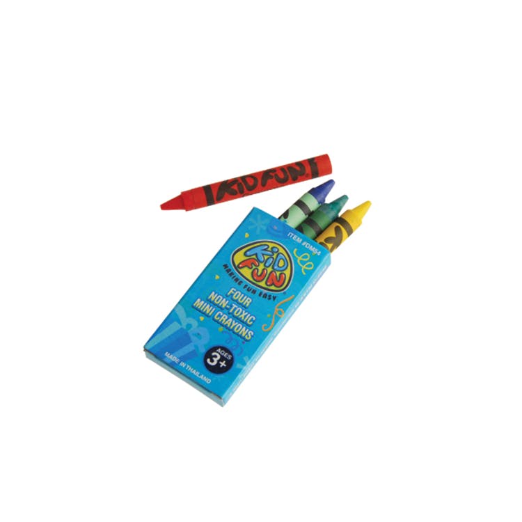 Mini Crayons Assorted 4 Pack 2