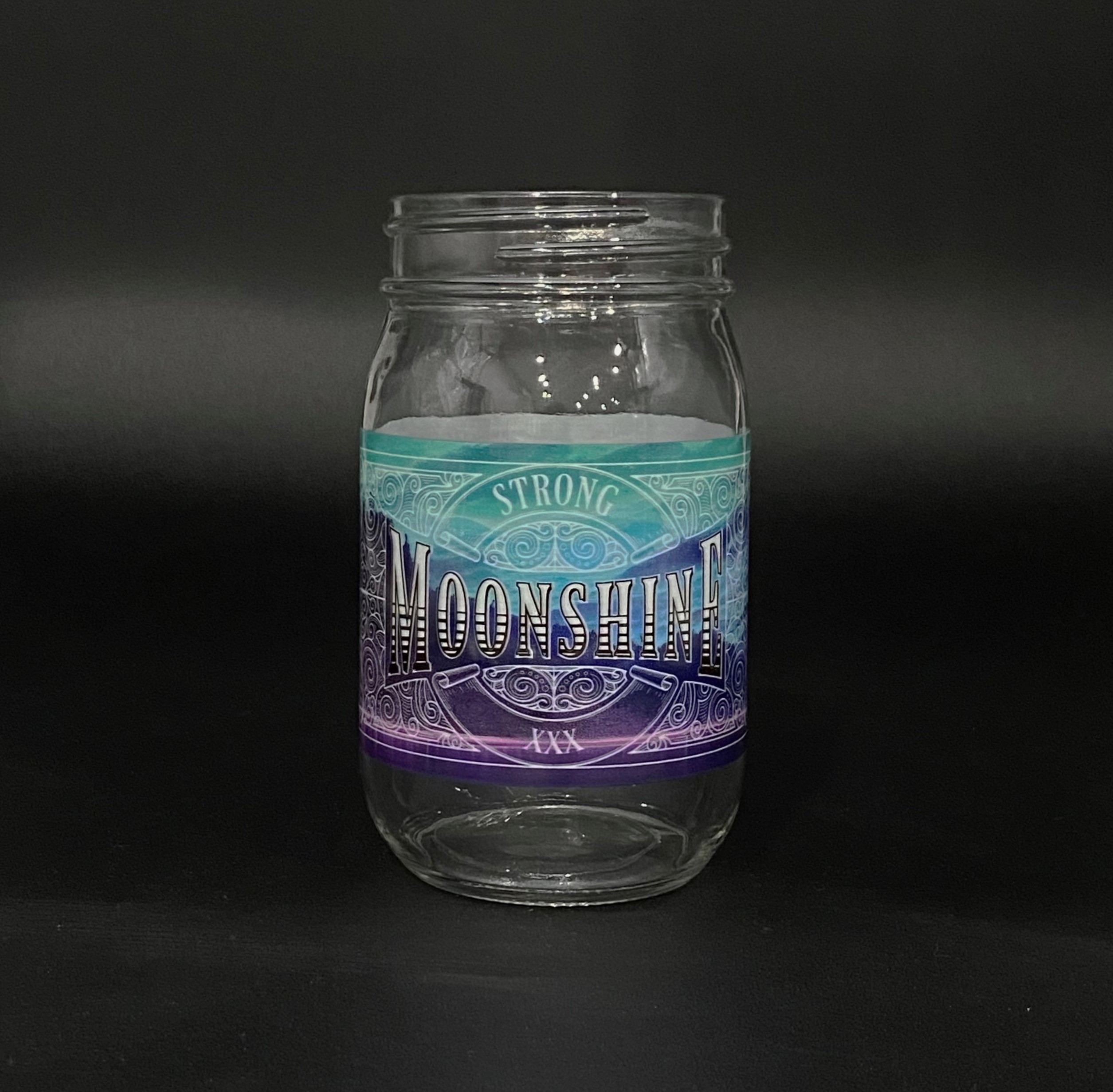 16 oz Glass Mason Jar Digital Full Color Printed