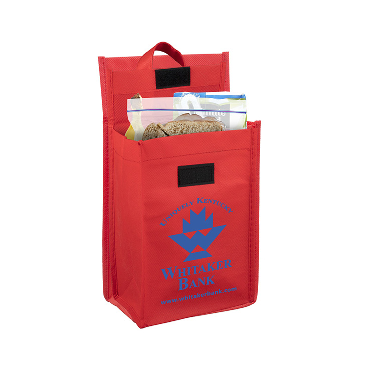 6-1/2"W x 9"H x 3 ½"Gusset - "BAG-IT" Value Priced Lightweight Lunch Tote Bag 26