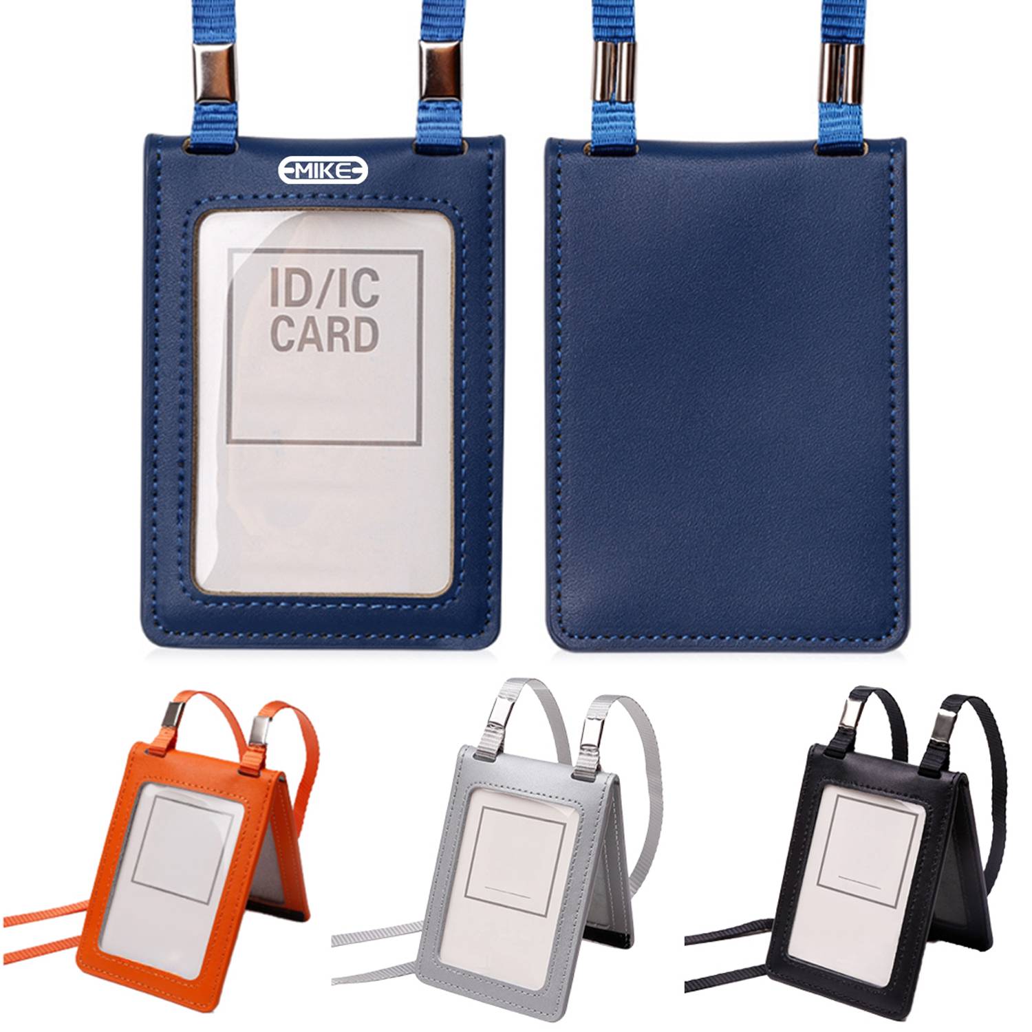 Genuine Leather ID Badge Holder