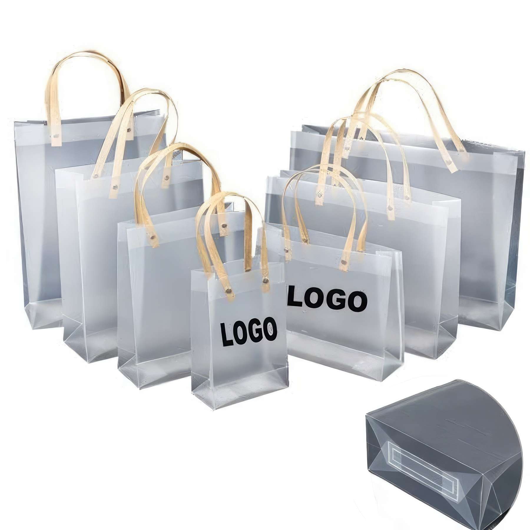 Custom Clear Tote Bag for shopping 2