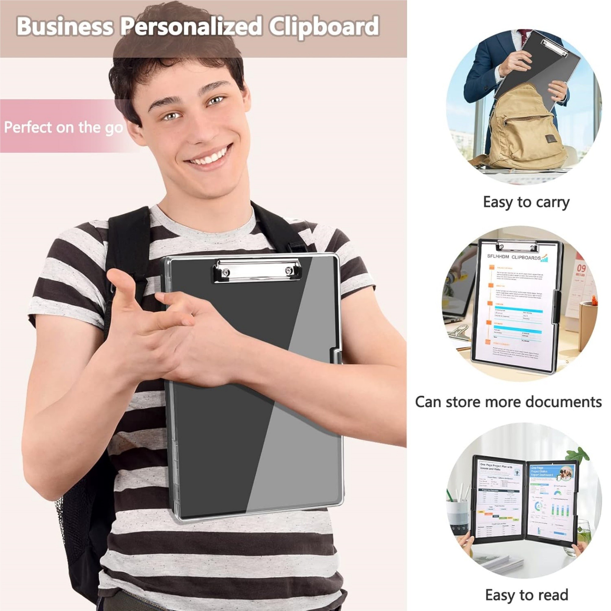 Clearview Clipboard With Storage 4
