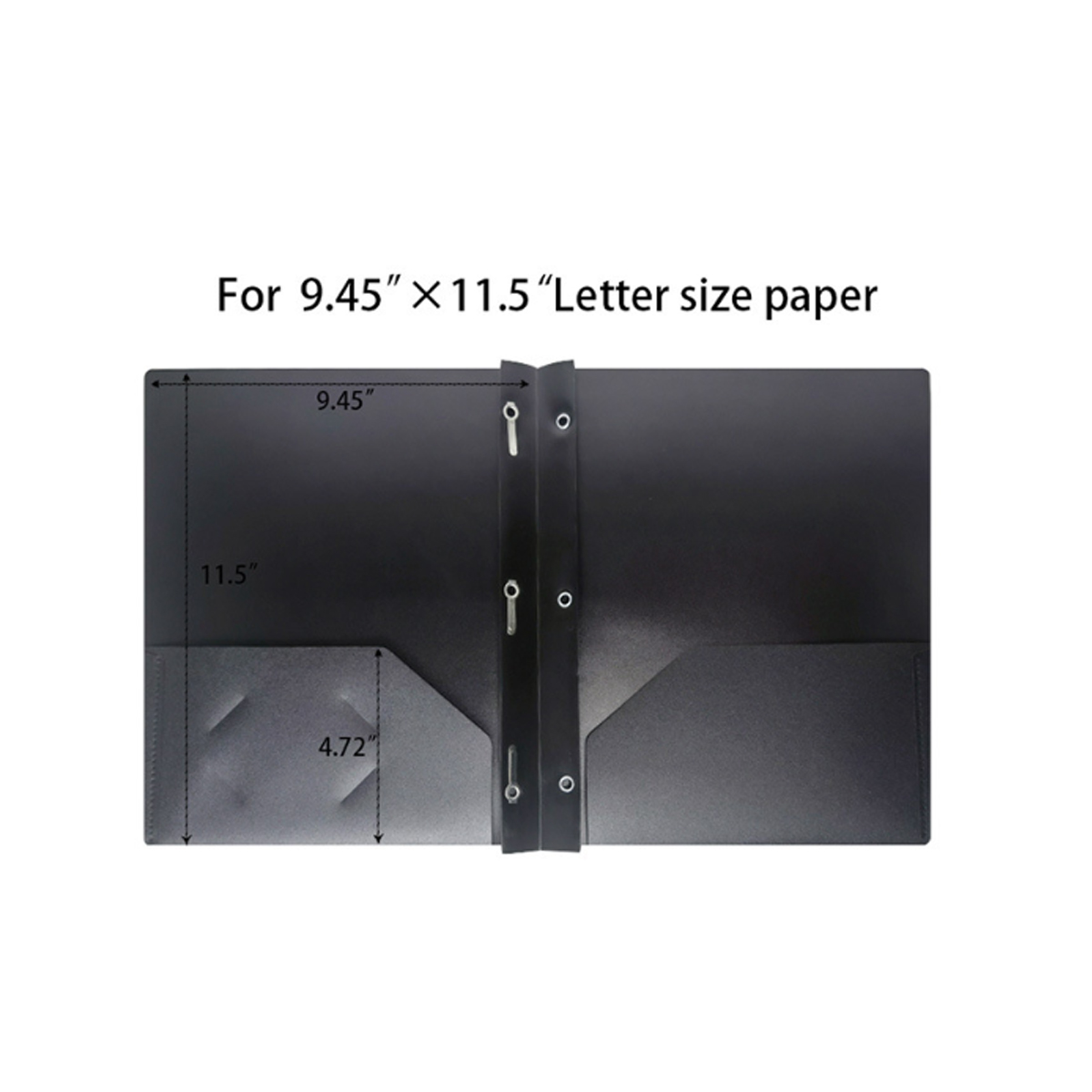 Poly Report Cover Folder with Clear Front and Color Back 2