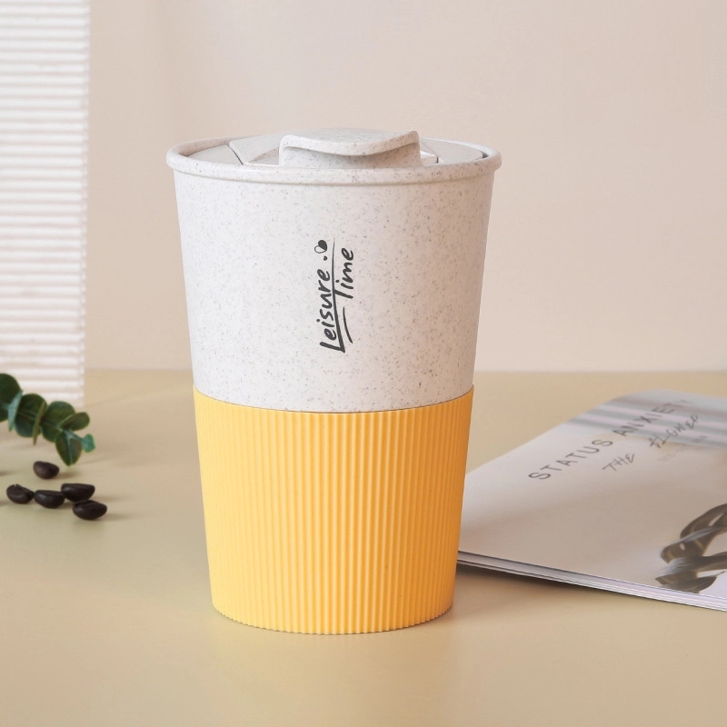 Custom 13.6 oz Wheat Fiber Coffee Travel Tumbler 5