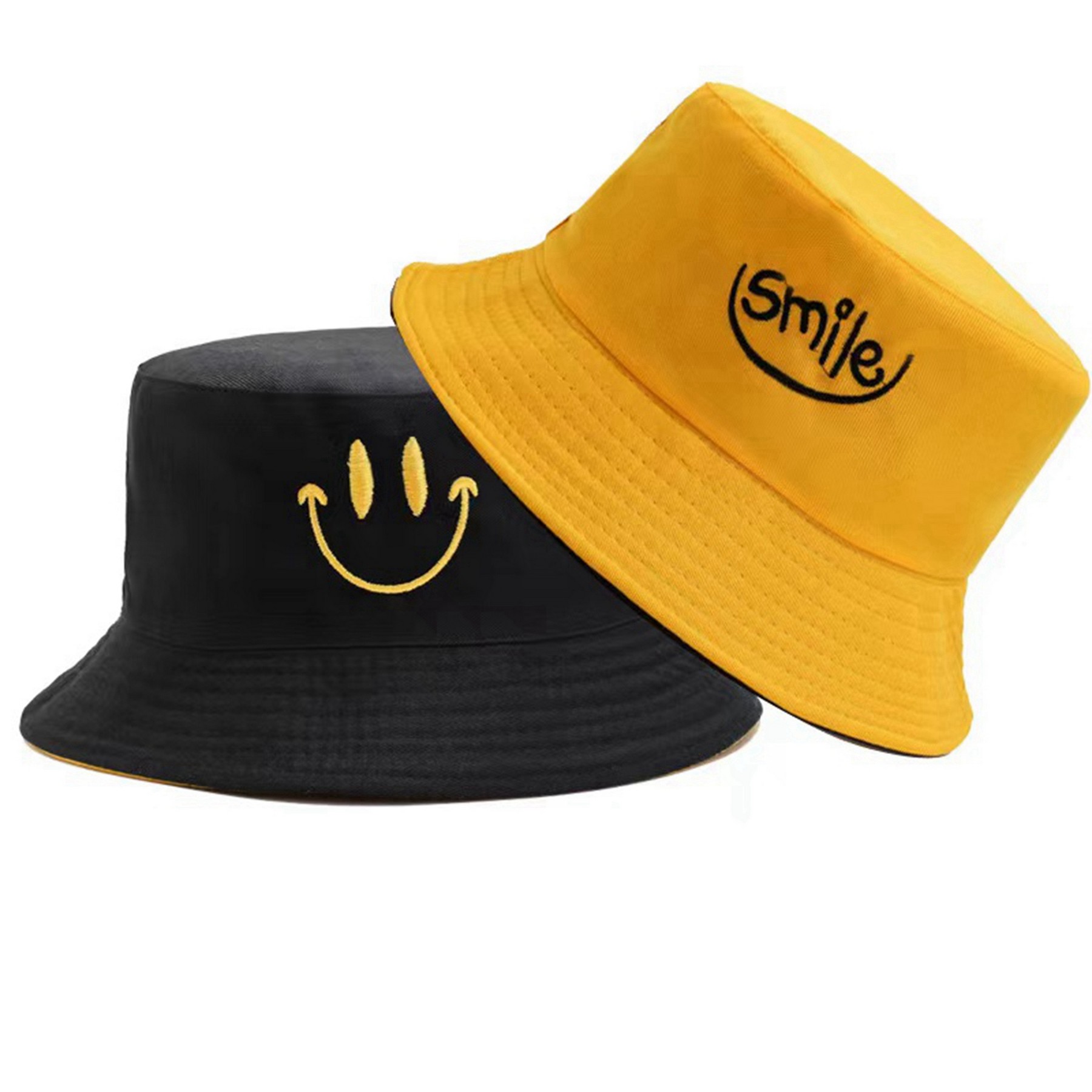 Bucket Hat Double-Side-Wear Summer Beach Sun Hat 5