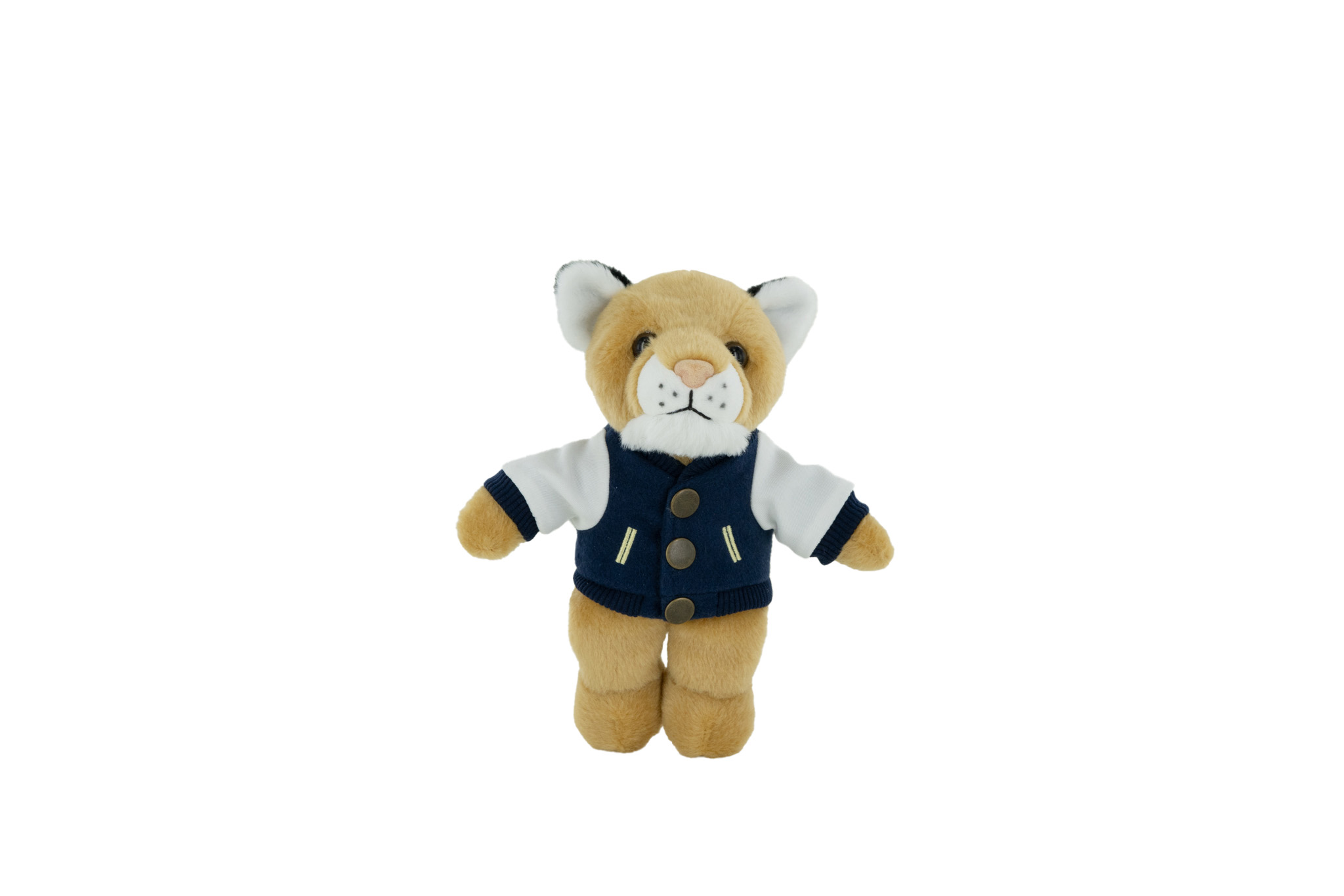 Plush Cougar with a Varsity Jacket 4