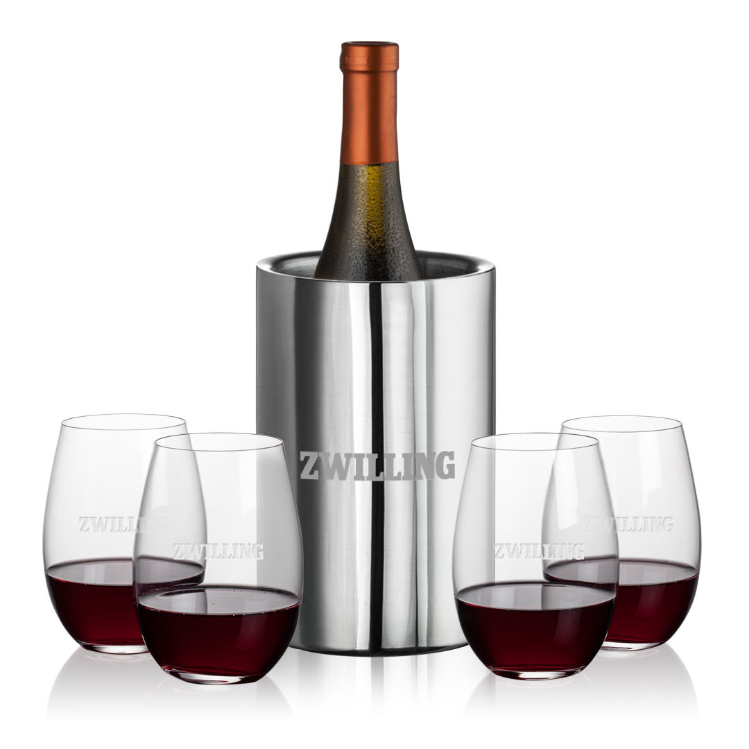 Jacobs Wine Cooler & Laurent Stemless Wine