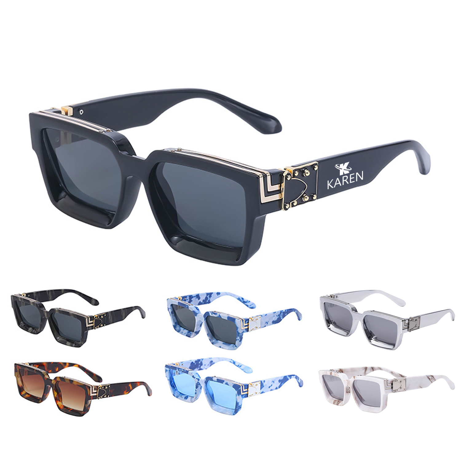 Square UV400 Protection Sunglasses 2
