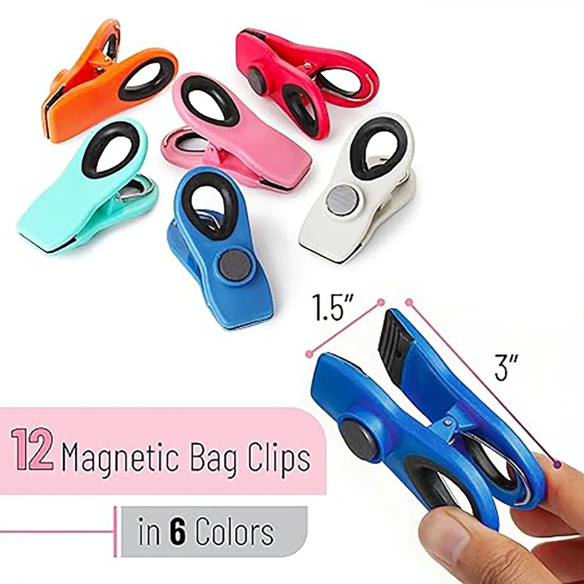 For Food Packaging Magnetic Bag Clips Mini Fridge Magnets 6