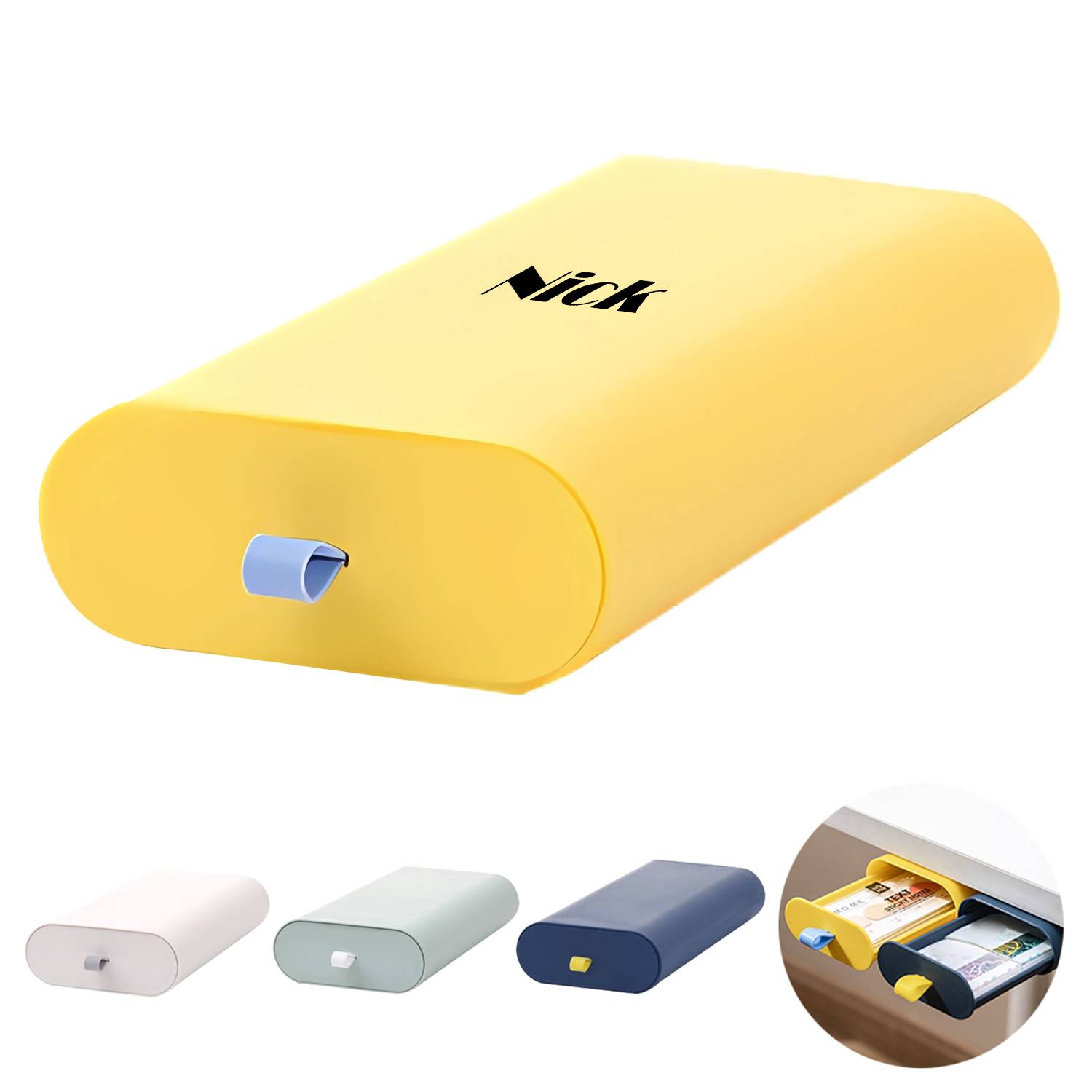 Plastic Organizer Invisible Drawer Sticky Dorm Office