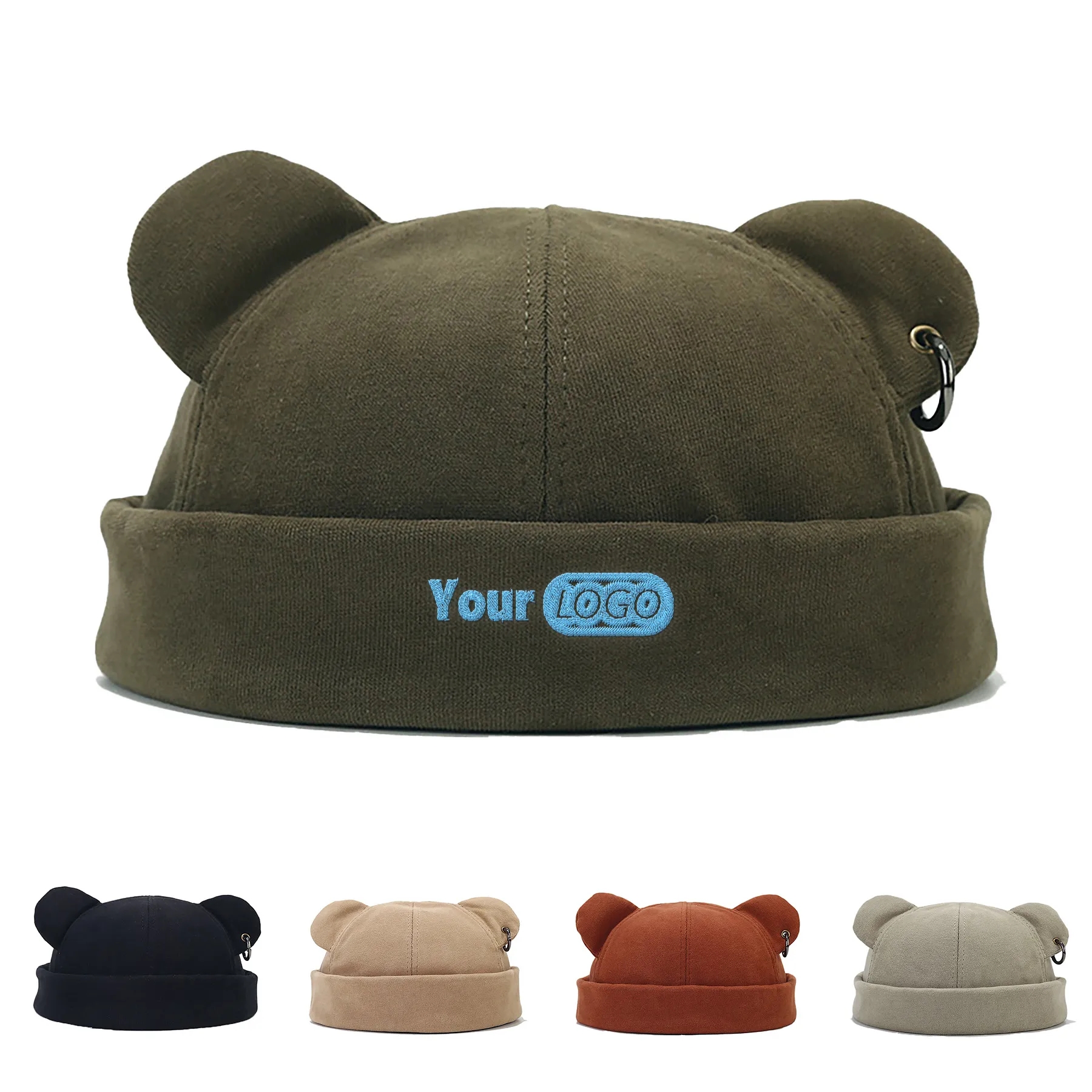 Cotton Brimless Melon Skin Hat 5