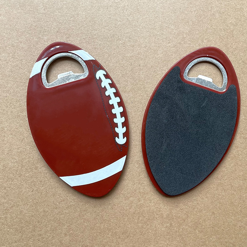 Football Shaped Bottle Opener Coaster 2