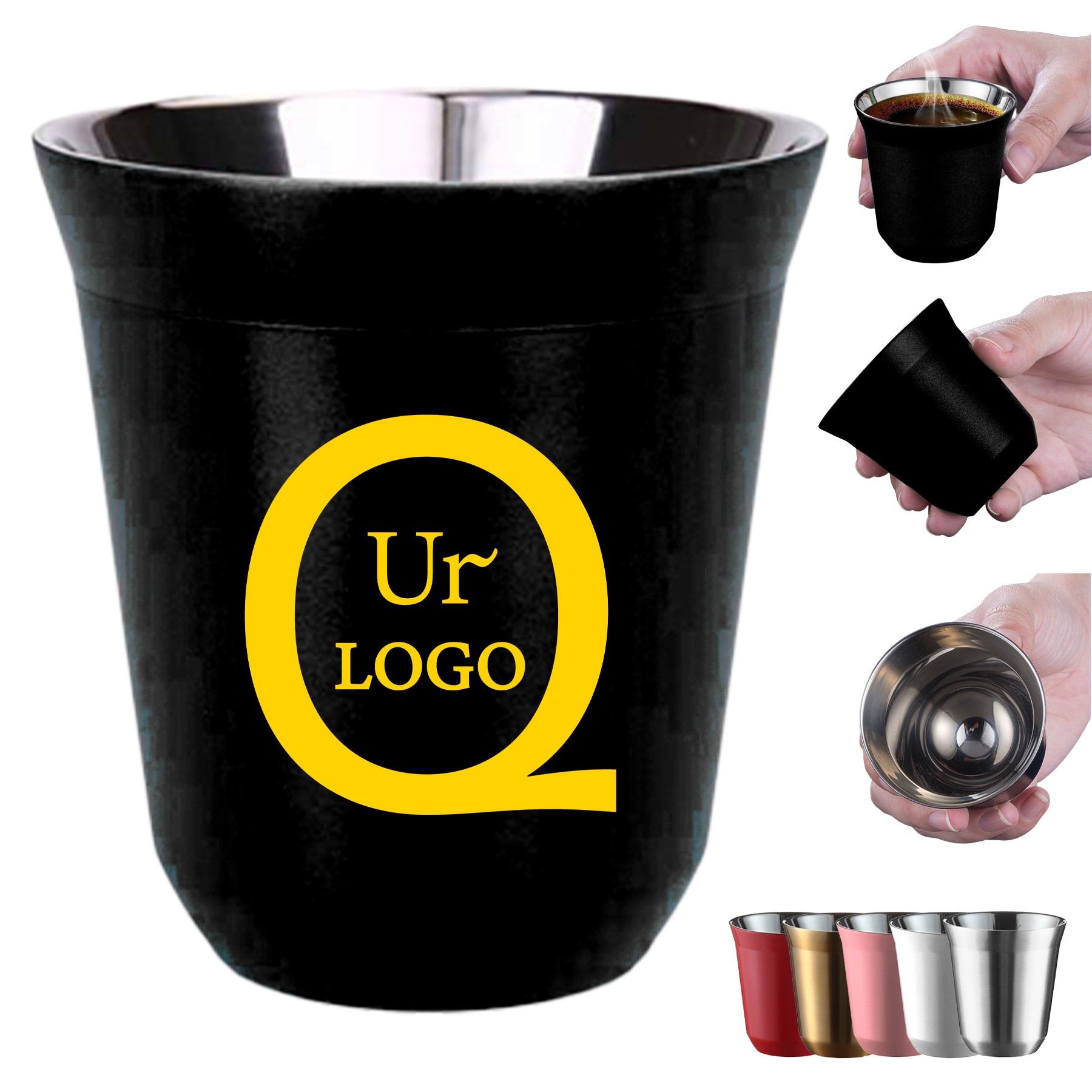 10 Oz Stainless Steel Coffee Cup 1