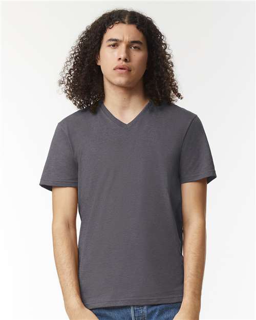 Unisex CVC V-Neck Tee - 2006CVC 38