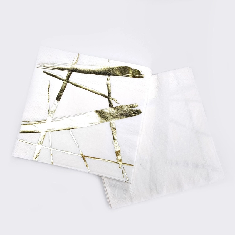Custom Gold Stamping Disposable Paper Napkins 3