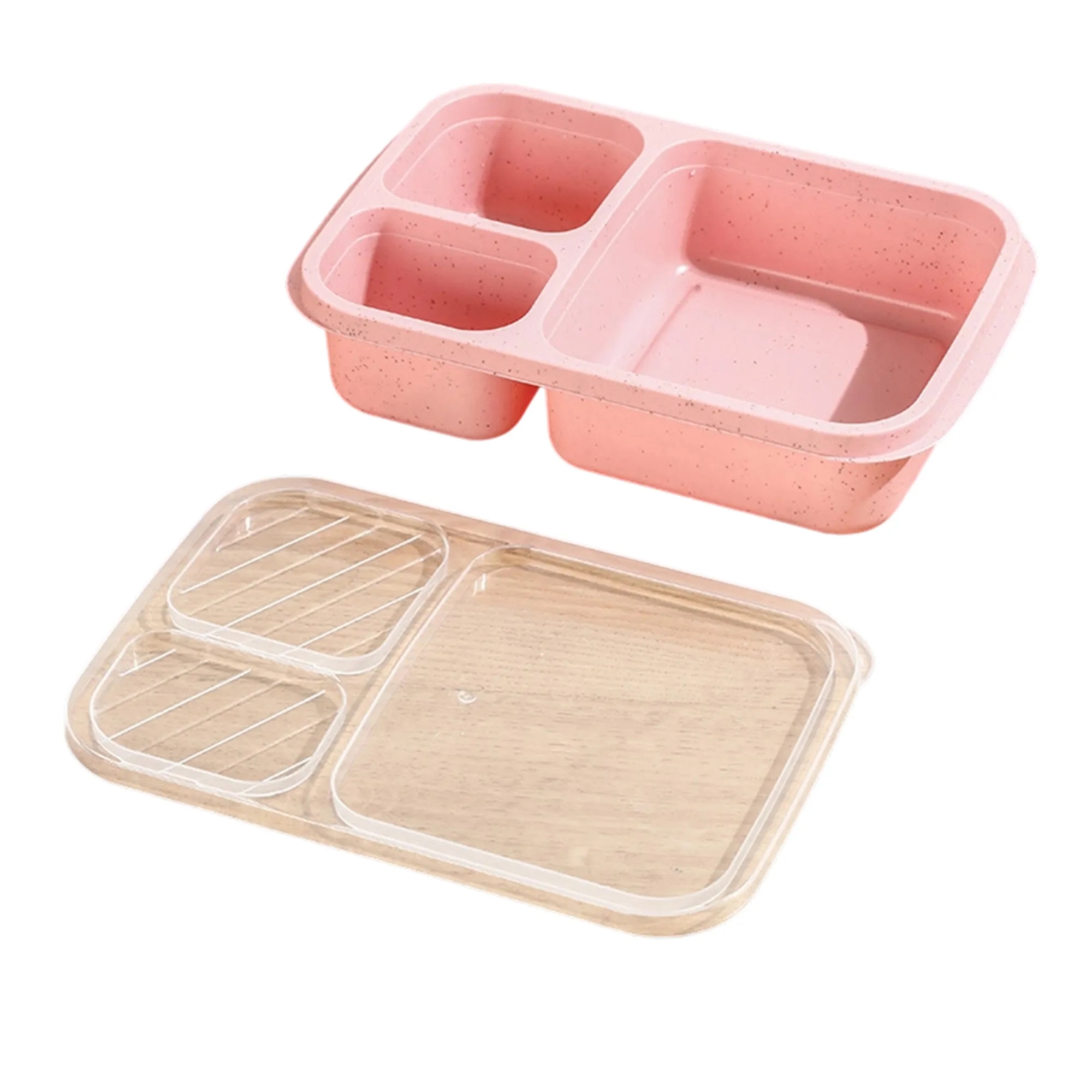 Portable Lunch Box with Divided Design and Secure Lid 4