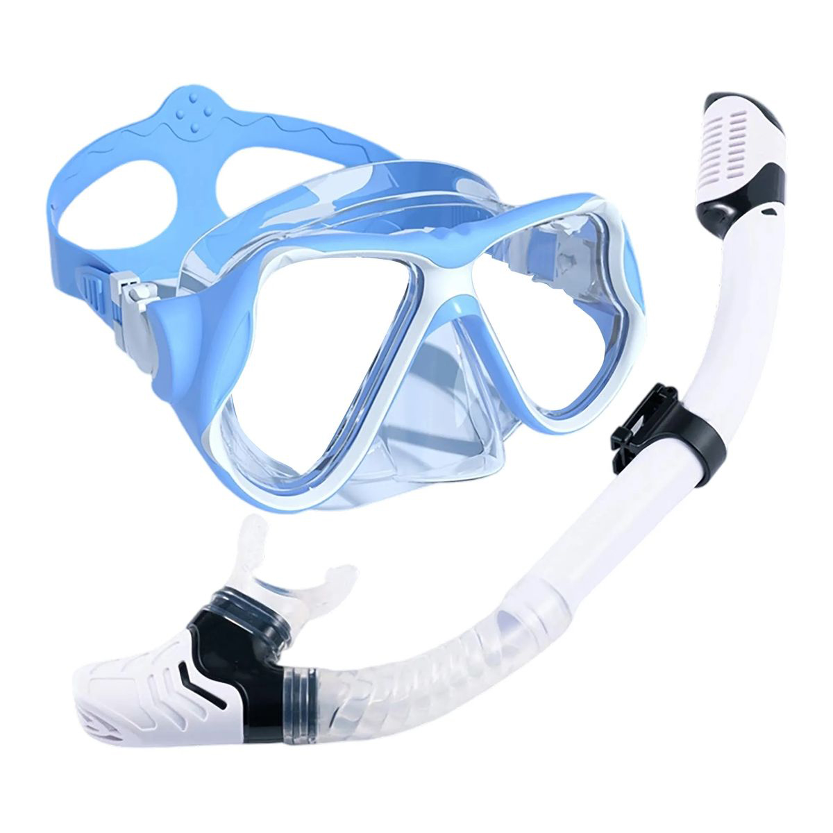 Lightweight Plastic Snorkel Set for Underwater Adventure 12