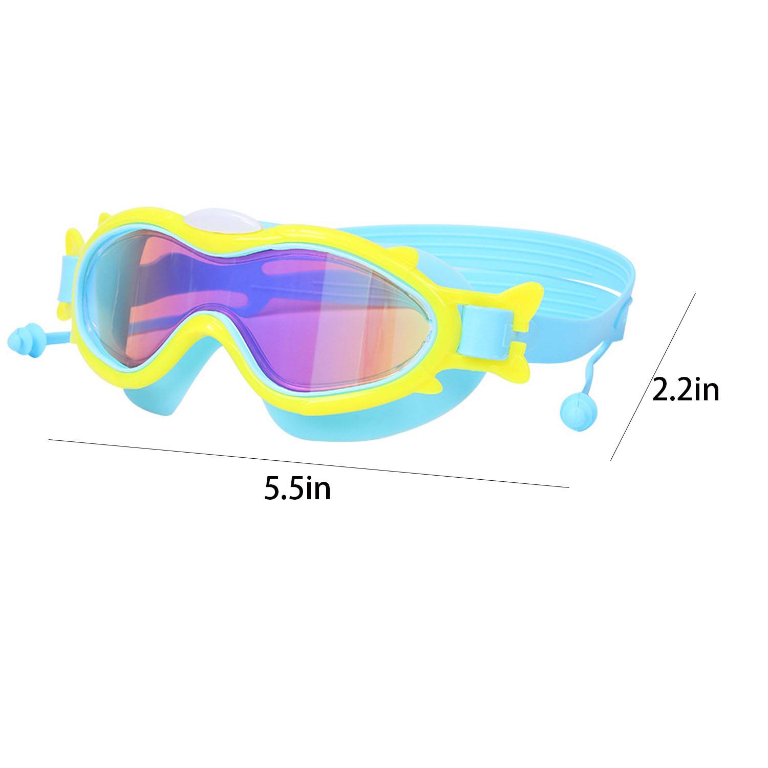Kids Anti-Fog Wide View Swim Goggles 5