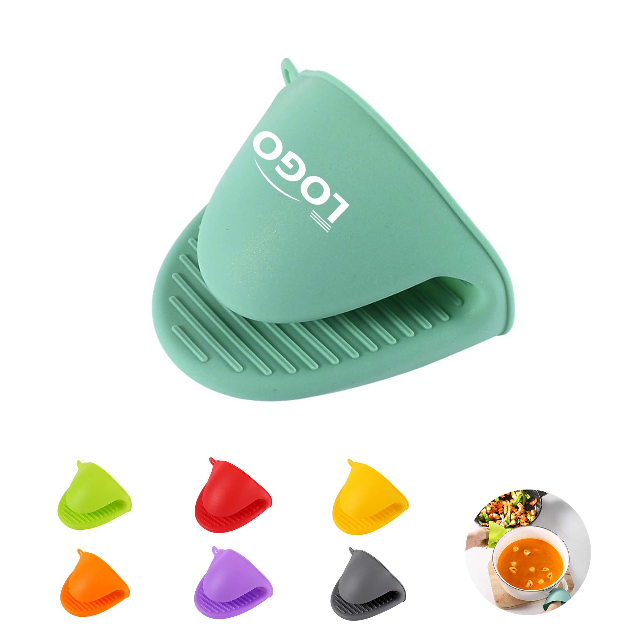 Silicone Oven Mitt Clip for Heat Protection 2