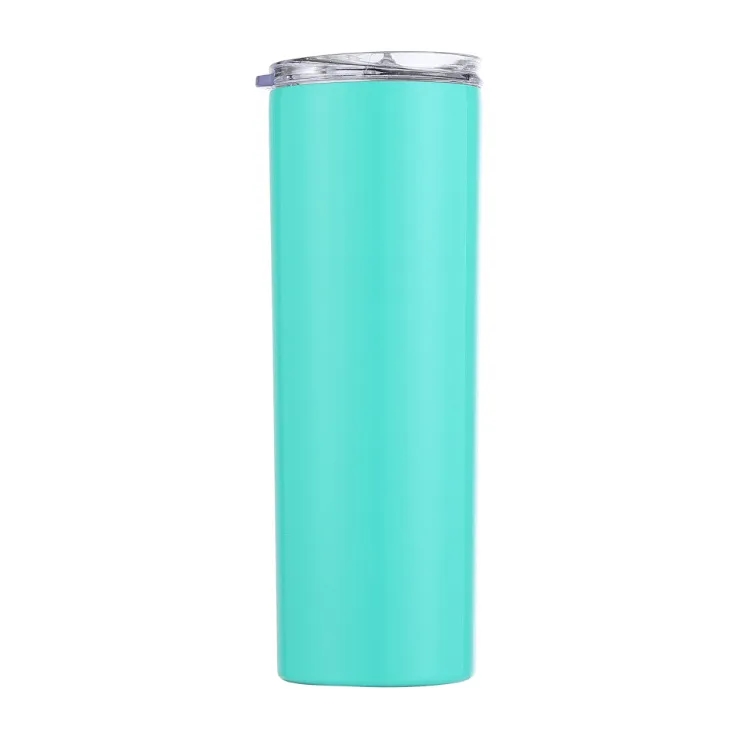 Stainless Steel Skinny Tumbler With Lids And Straws 5
