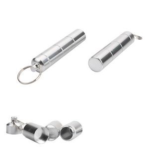 Durable Detachable Aluminum Pill Box With Keychain 12