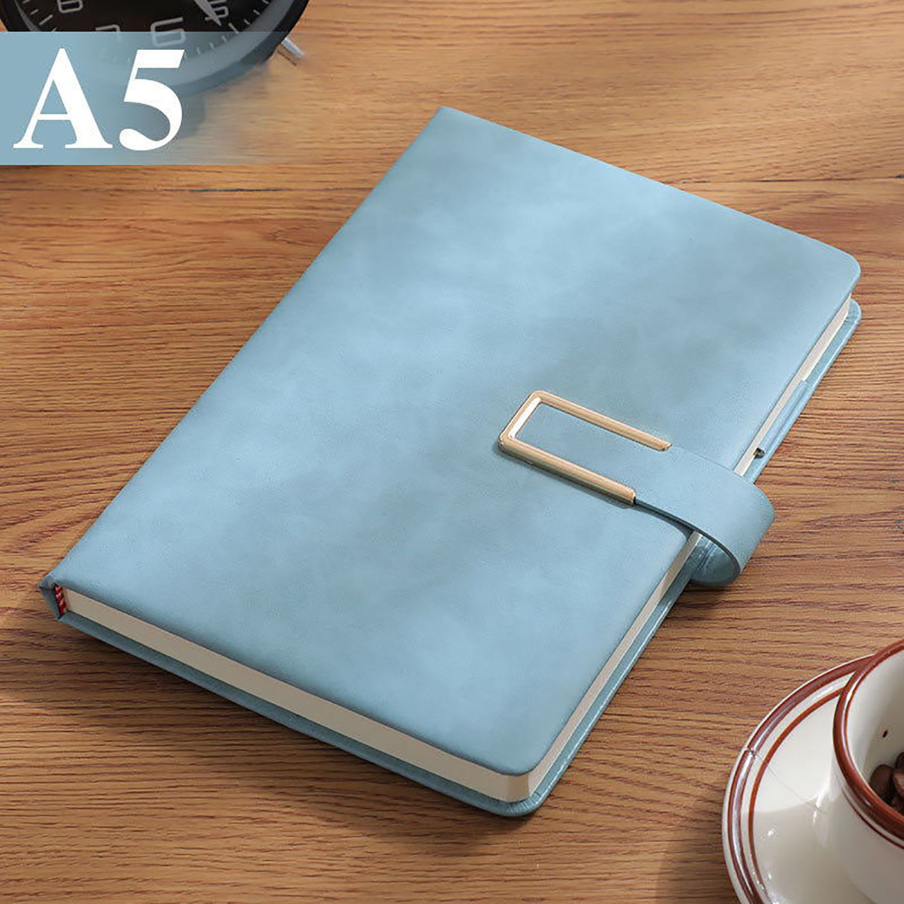 Conference Mintues Notebook With Interlocking Pen Closure 4