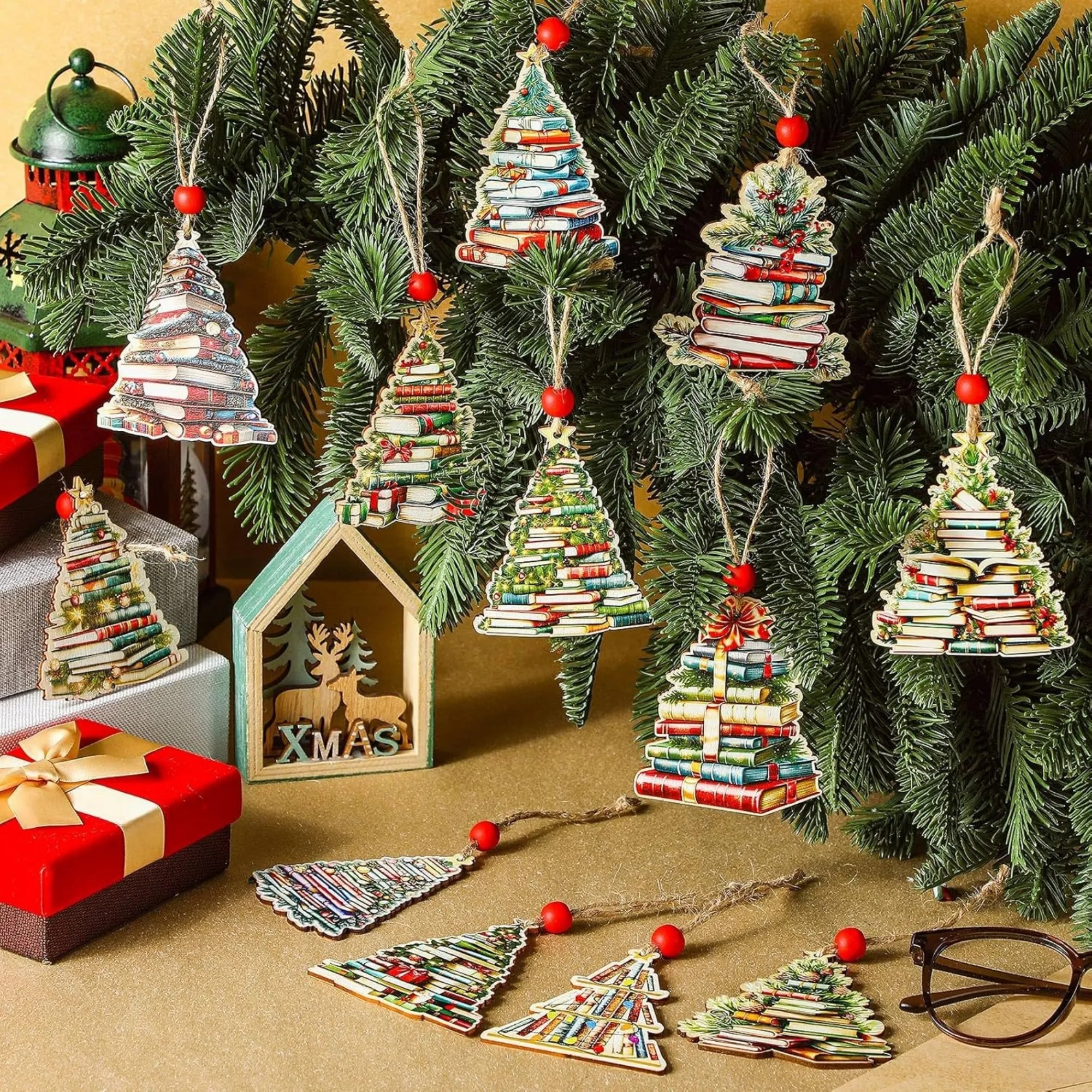 Christmas Tree Ornament Slice Wooden 2