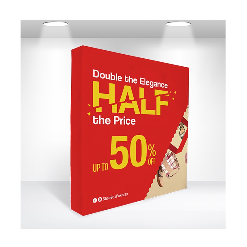 DisplaySplash Pop-Up Fabric Display - 8' W x 7.5' H 9