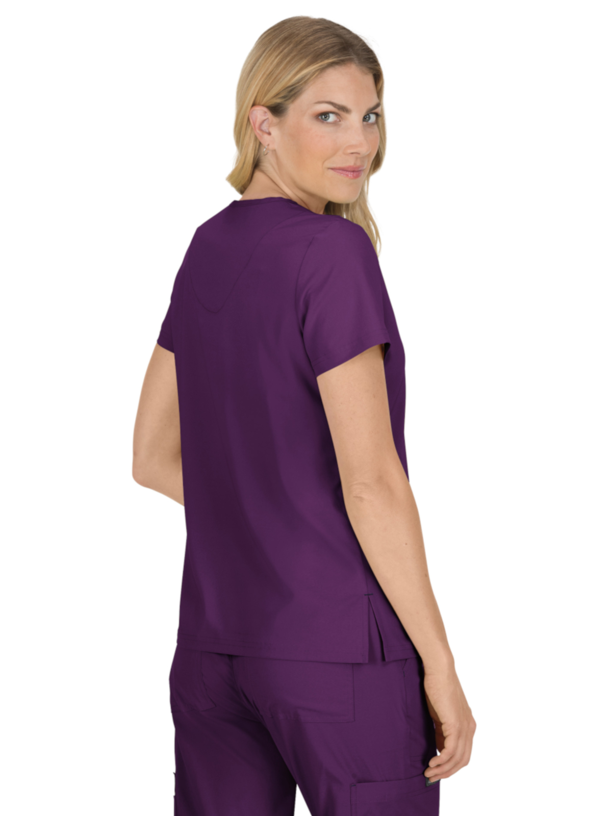 koi - Basics - Women's Four-Pocket Stretch V-Neck Becca Top 96