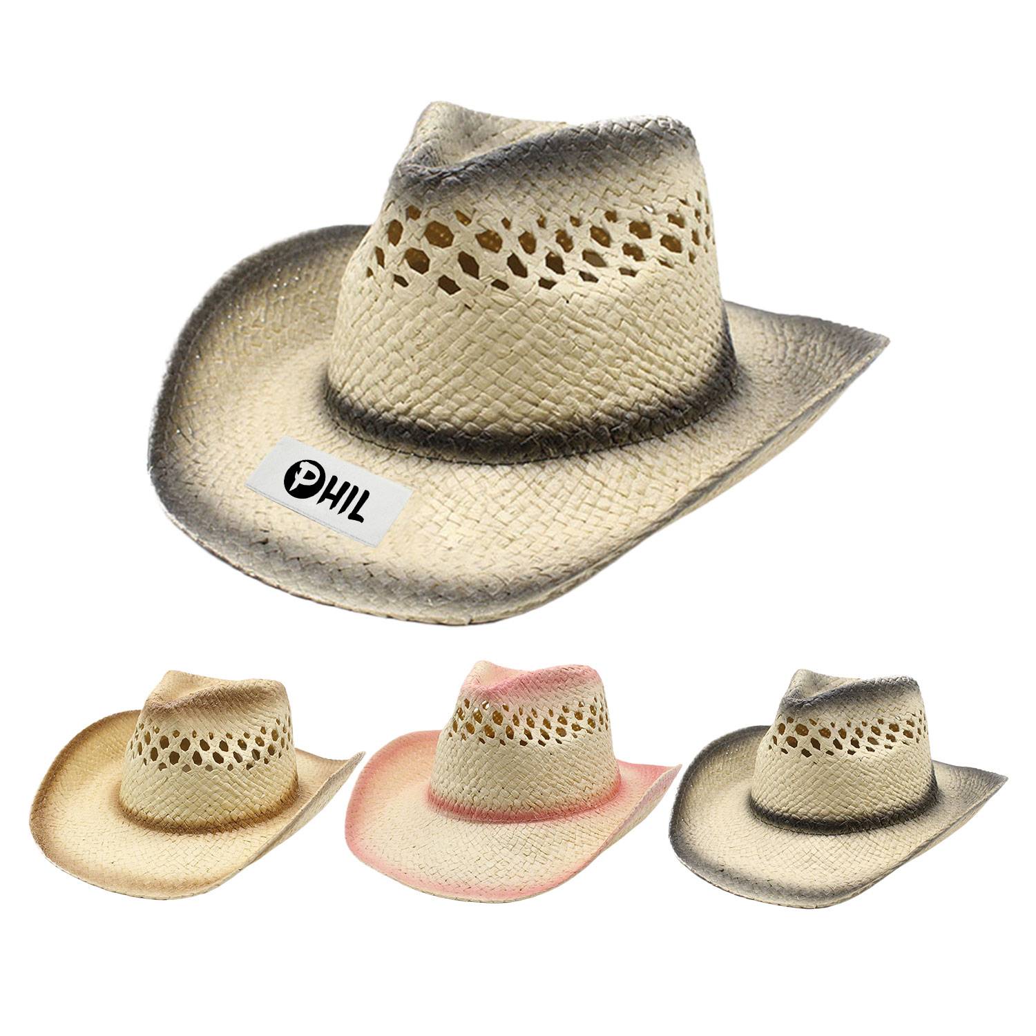 Fashion woven cowboy hat 2