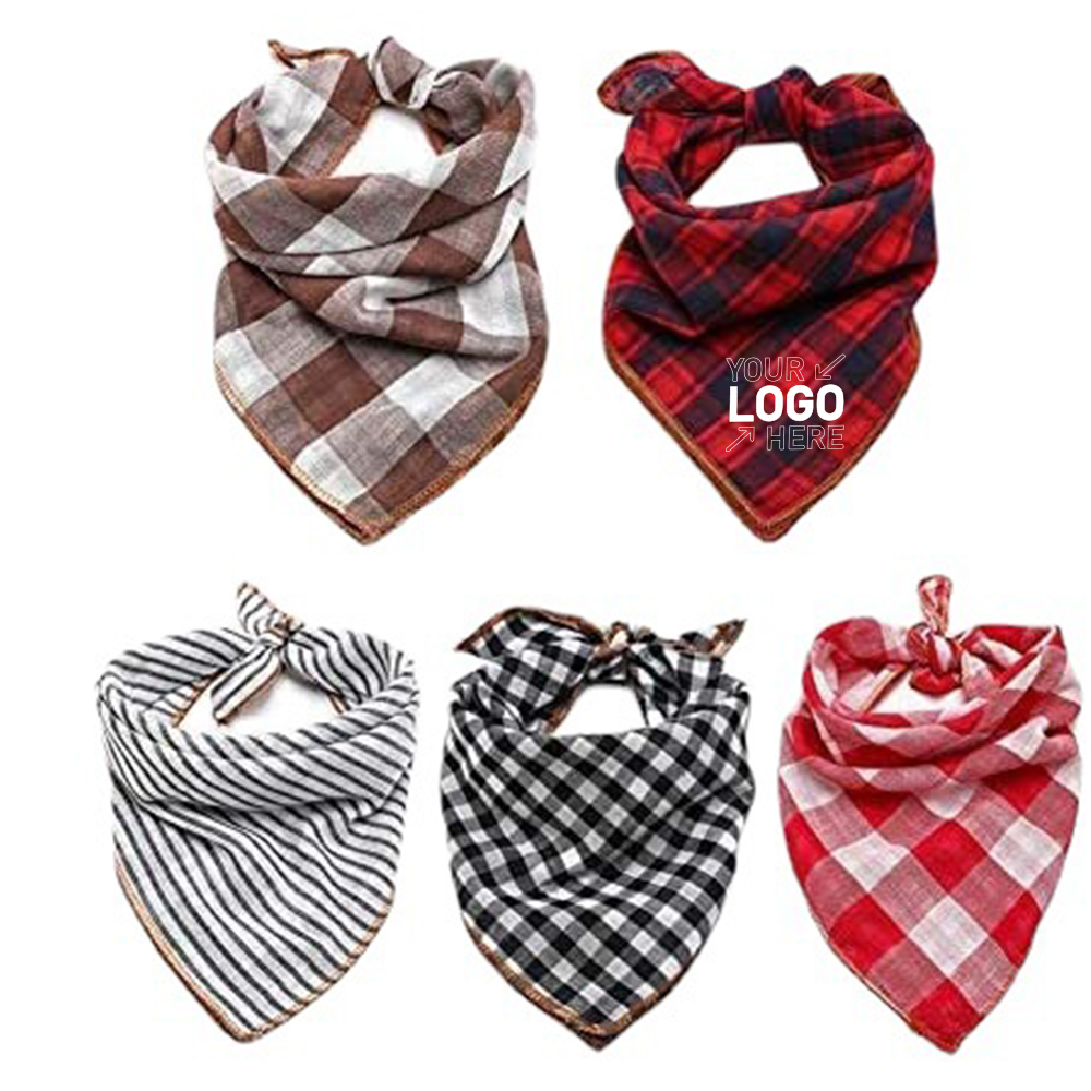 Large Solid Full Color Dog Triangle Bandanna 6