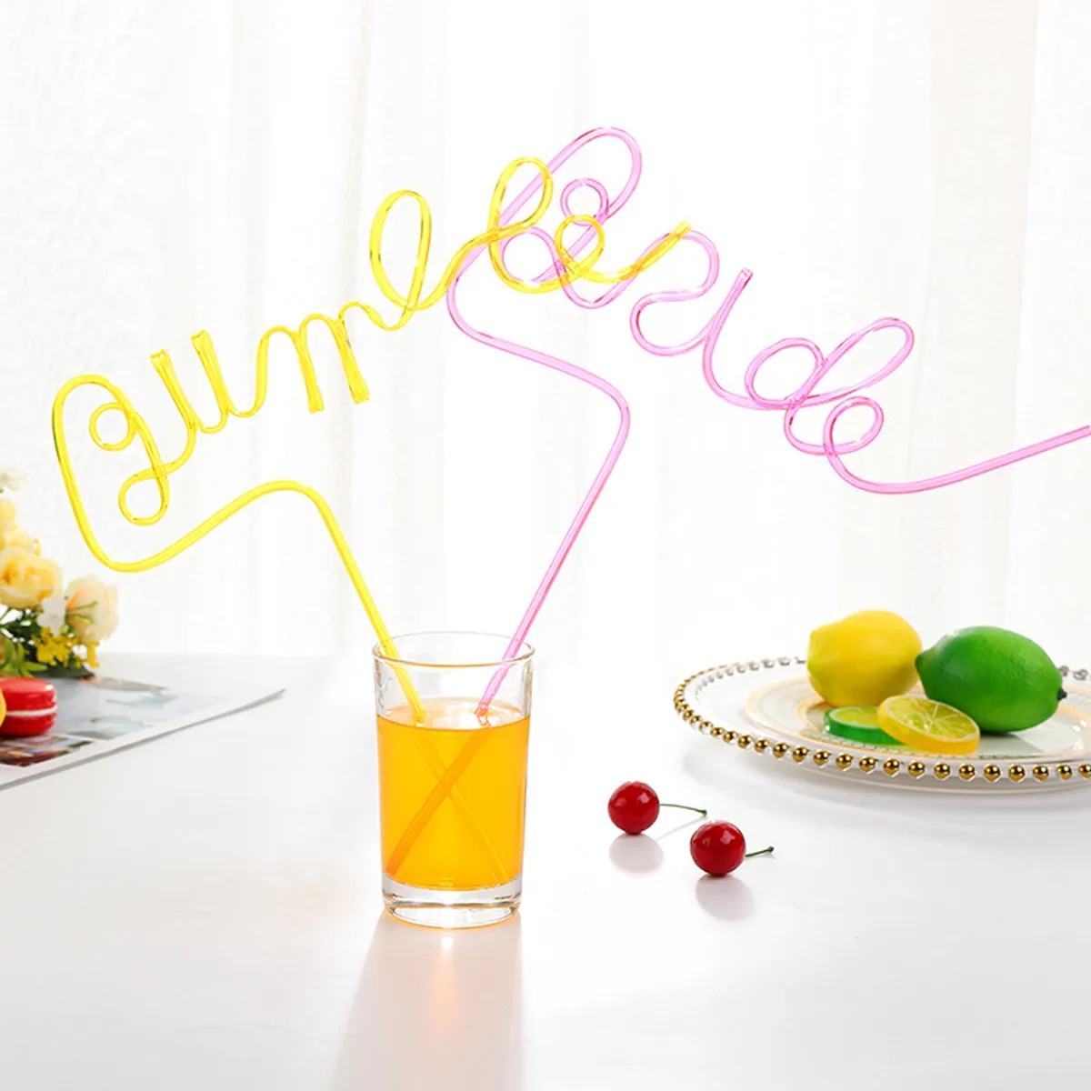 Silly Crazy Straws for Kids Reusable Plastic Loop Curly Crazy Drinking Straws for Classroom Activiti 1