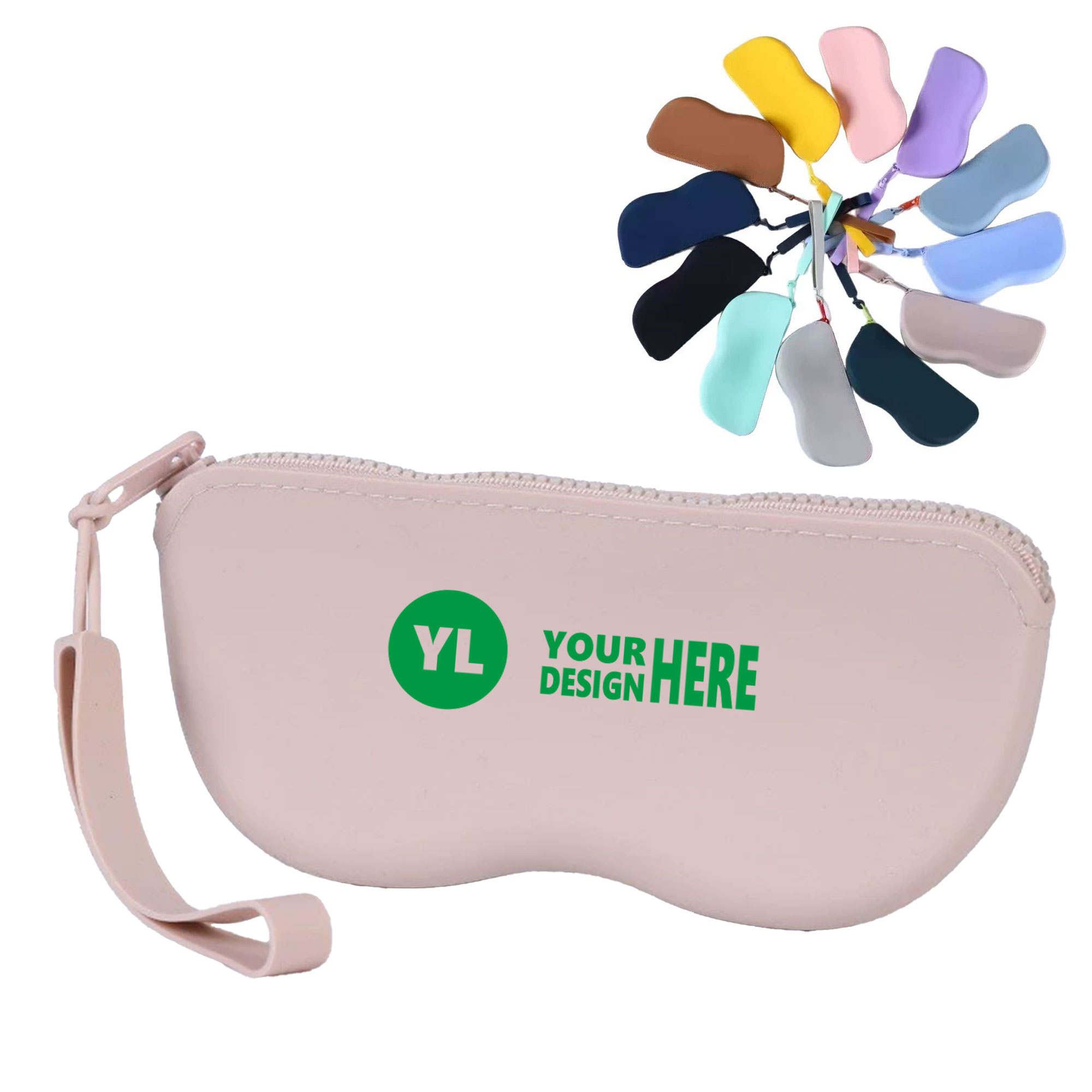 Zippered Silicone Eyewear Pouch 1