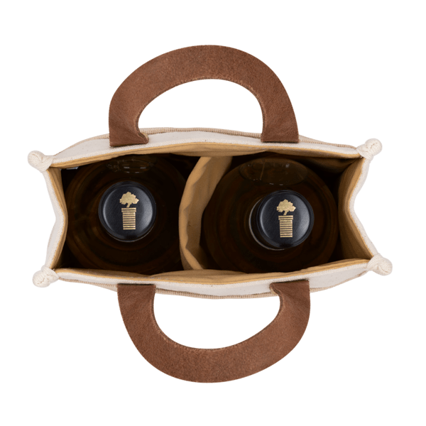 Sonoma Cotton Jute Wine Cooler Bag 4