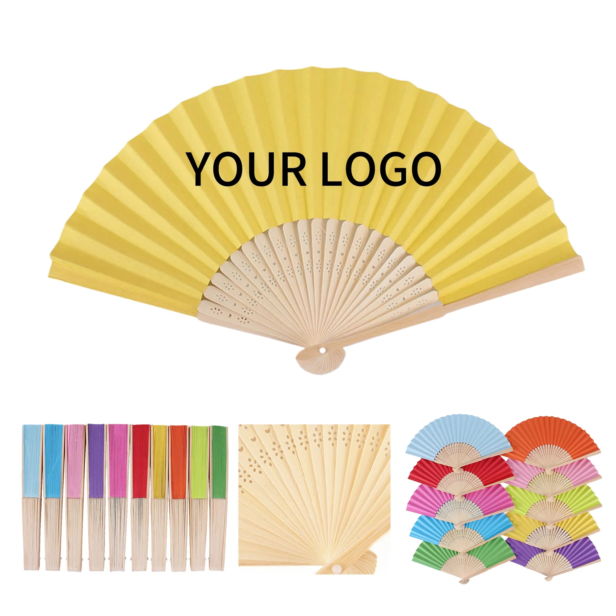 Folding Paper Fan Lightweight 15.4 Inch 7