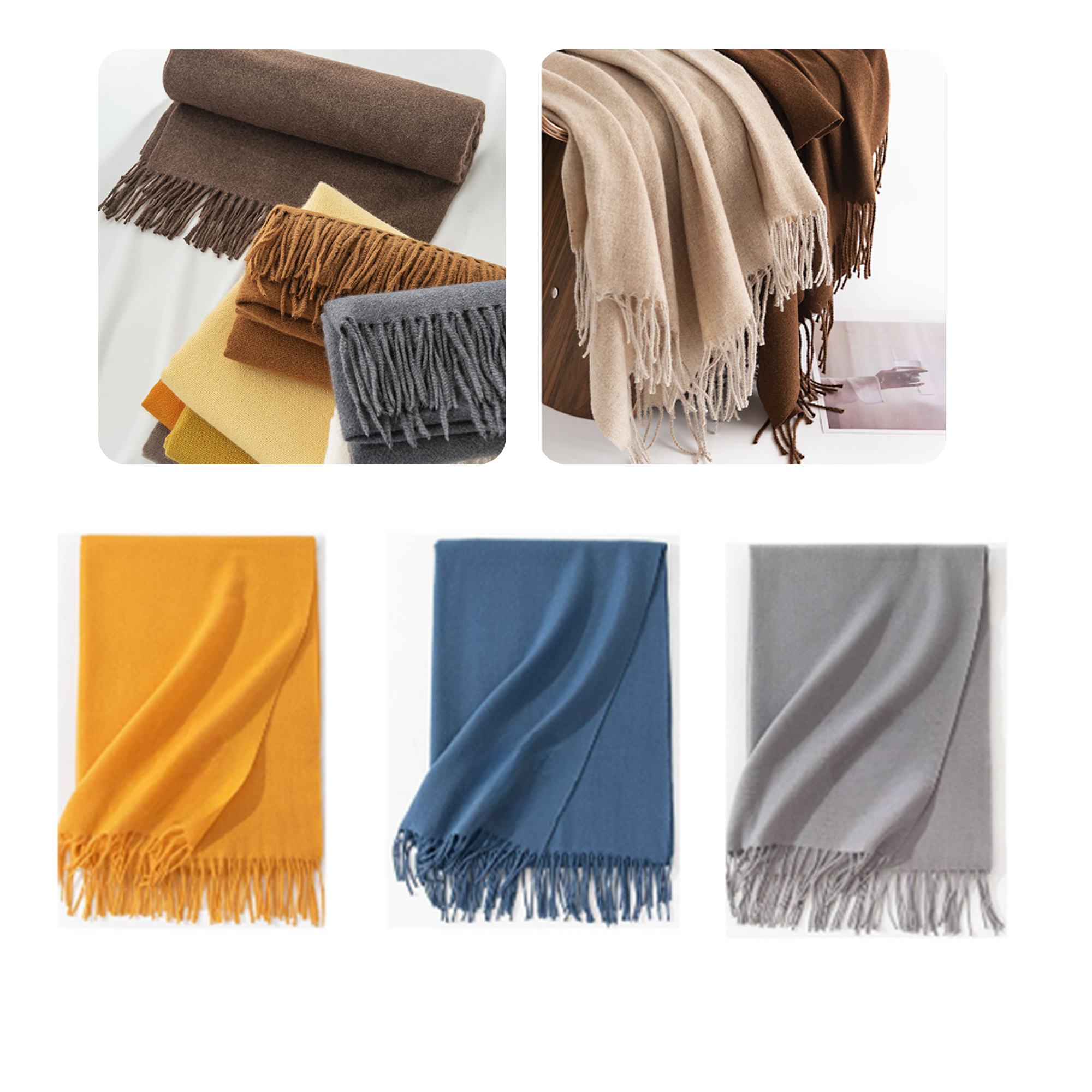 Graceful Winter Women's Warm Scarf Shawl 11