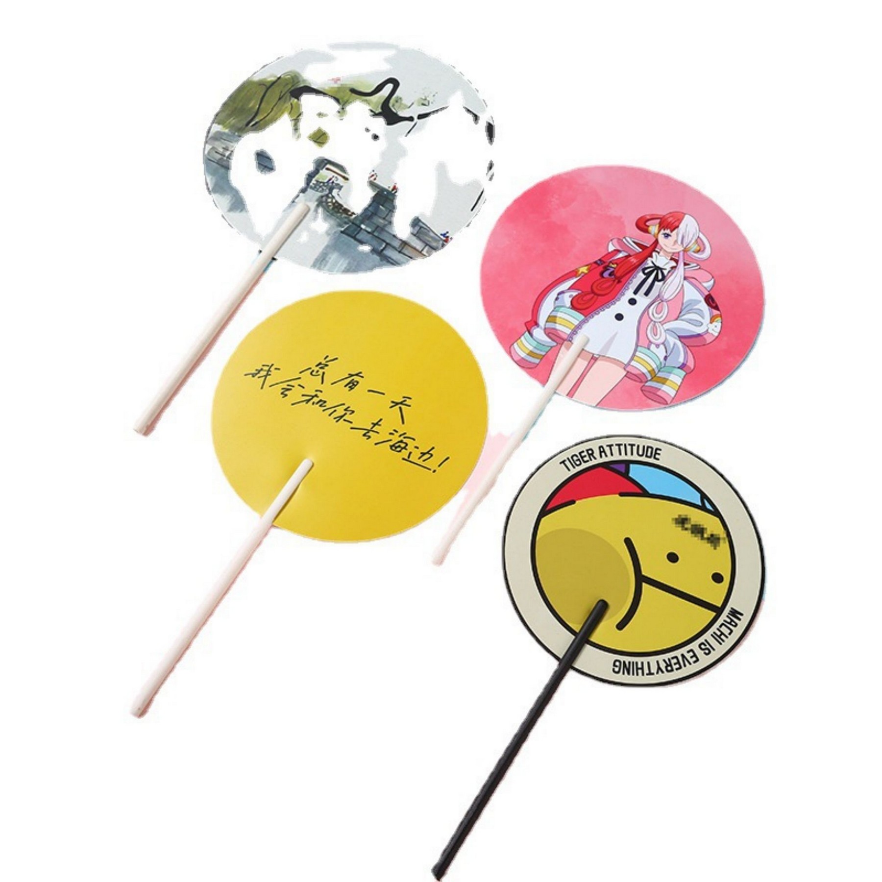 One-Handle Plastic Fans 2