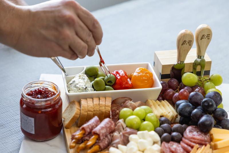 Charcuterie Board with Bowl, Utensils, and Forks 23