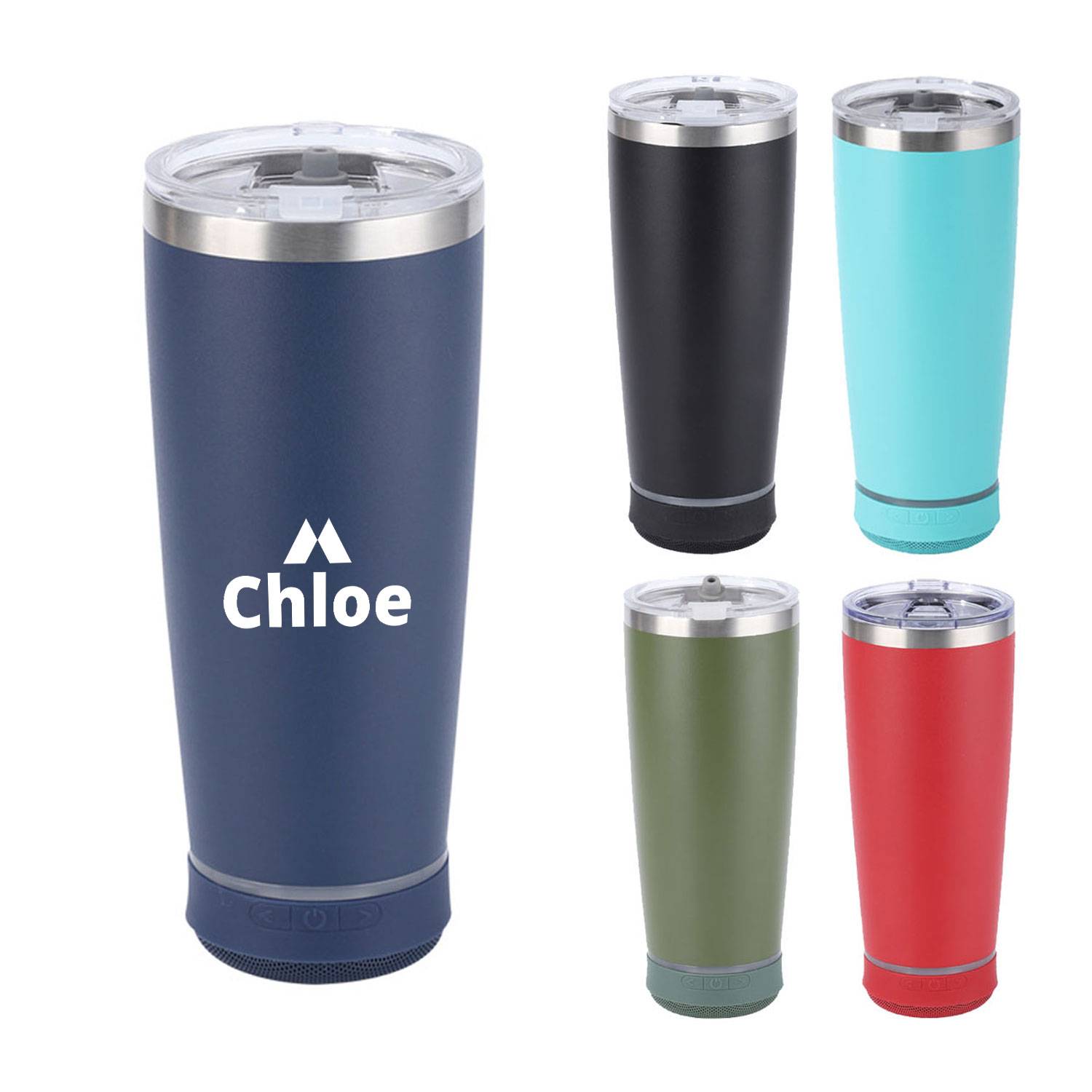 Customizable 20oz STEEL TUMBLER WITH SPEAKER 2