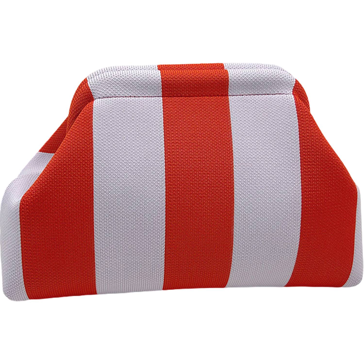 Women Polyester Cloud Striped Print Clutch Purse 6
