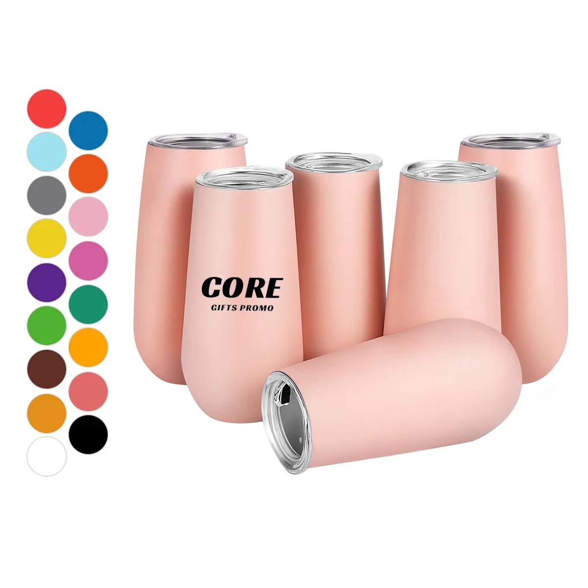 6 oz Insulated Champagne Tumblers 3