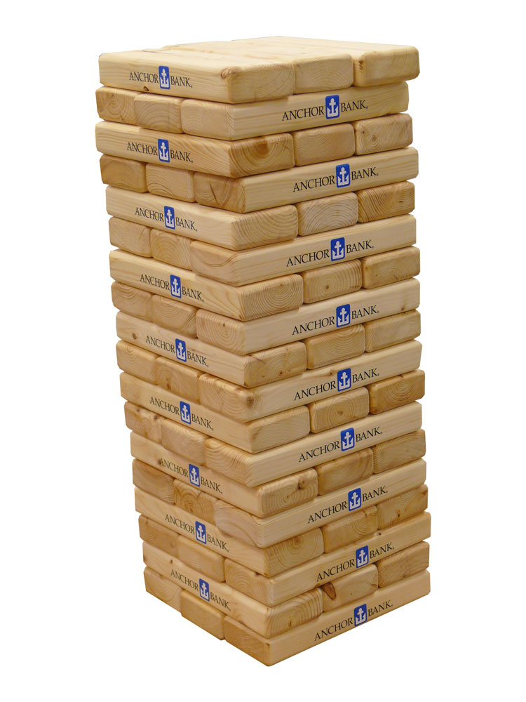 Jumbo Toppling Tower Blocks Game 1 Imprint Location