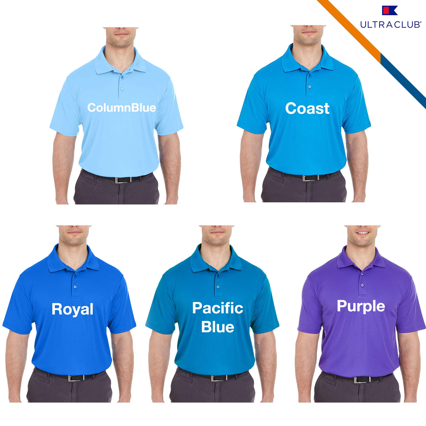 Ultra Club® Men's Cool & Dry Polo Shirt 4