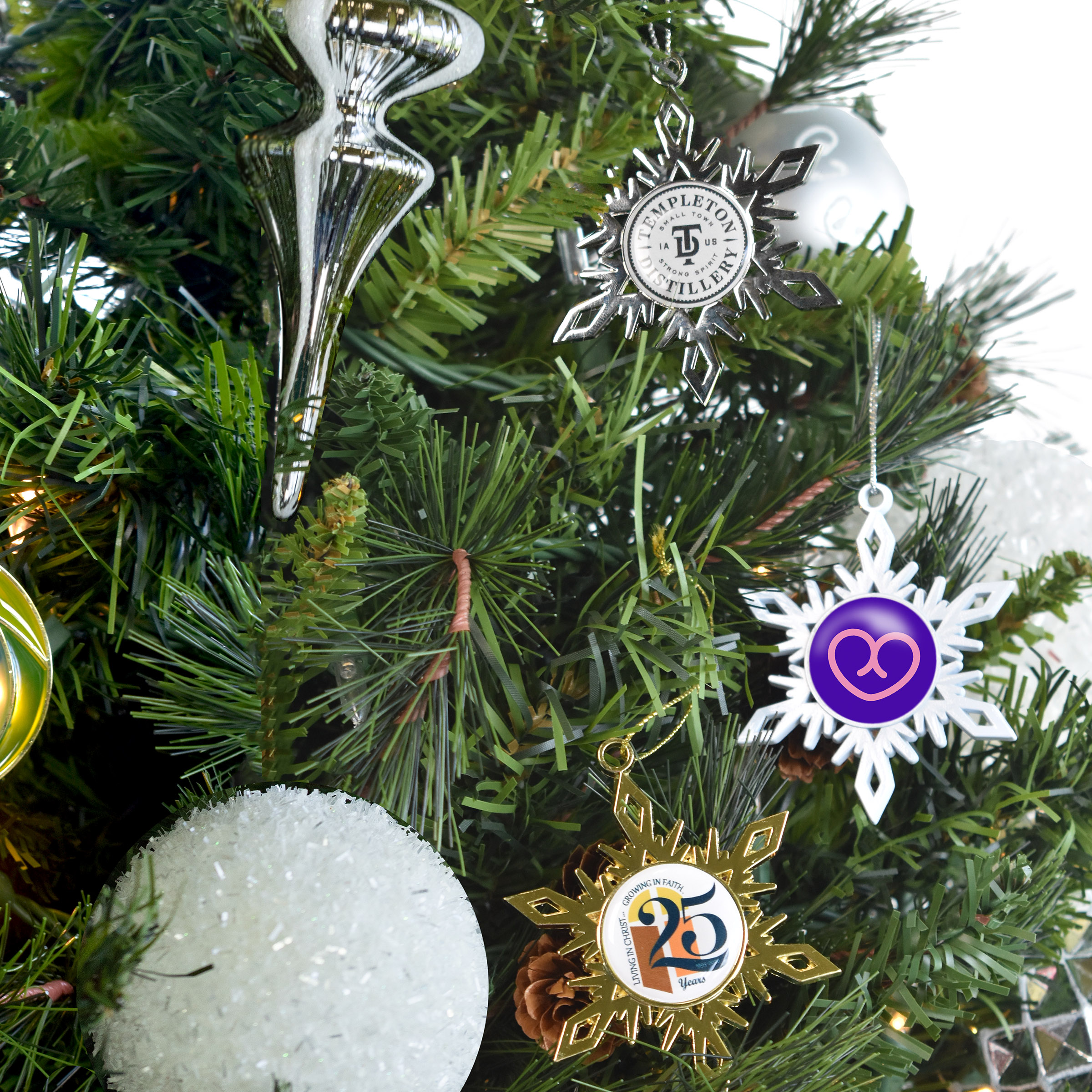 Nickel Snowflake Holiday Ornament 2