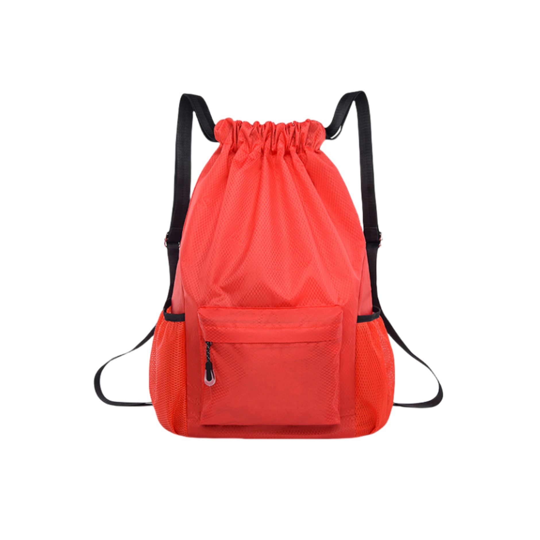 Waterproof Drawstring Backpack with Water Bottle Holder 4